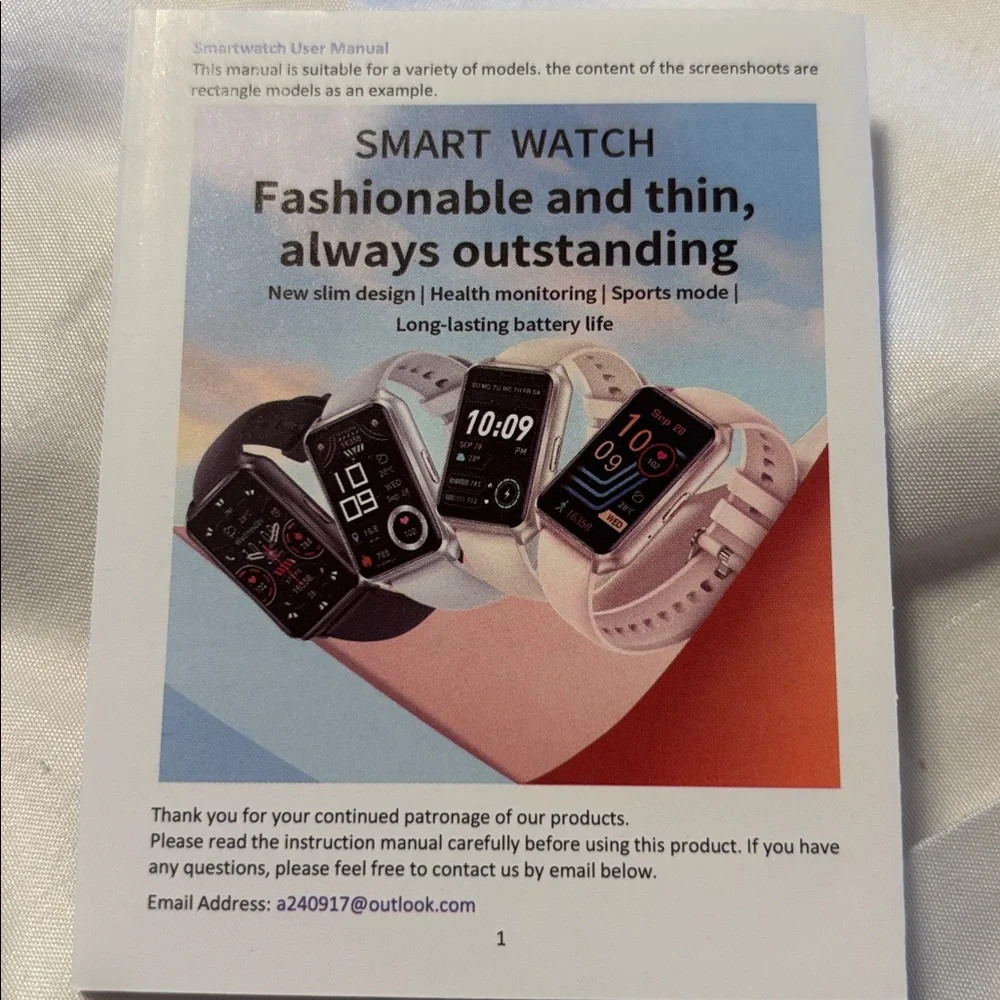 Smartwatch pink band. Fitness tracker
